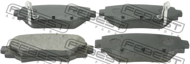 КОЛОДКИ ТОРМОЗНЫЕ ЗАДНИЕ подходит для MAZDA 3 BM 2013-2015 0501-BMR 0501-BMR FEBEST
