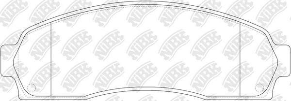 Колодки тормозные FORD Explorer (02-) передние (4шт.) NIBK PN0378 NIBK