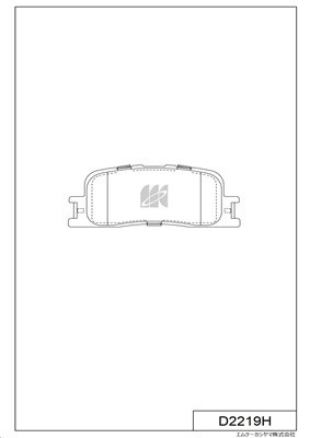 Колодки тормозные дисковые задн. Toyota Camry Vista ACV31 2.0 01- D2219H D2219H MK KASHIYAMA