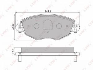 Колодки тормозные передние подходит для FORD Mondeo III 00-07, JAGUAR X-Type 01- BD-3006 LYNXAUTO