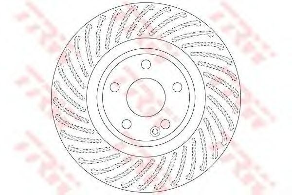 Диск тормозной передний MERCEDES CLA250 C117 13-, GLA250 X156 14- DF6631 DF6631 TRW