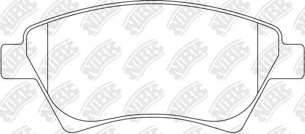 Колодки тормозные RENAULT Megane 2,Scenic 2 передние (4шт.) NIBK PN0350 NIBK
