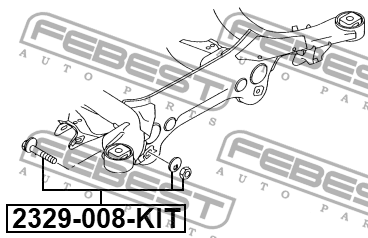 Болт с эксцентриком ремкомплект AUDI Q7 2007­2015 2329-008-KIT 2329-008-KIT FEBEST