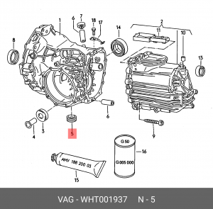 AUDI / VW M24X1,5 WHT 001 937 VAG