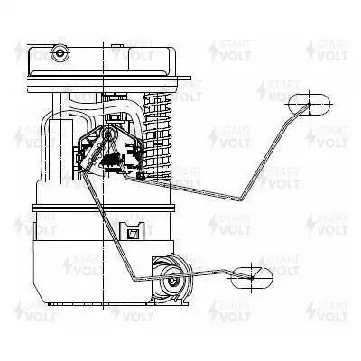 Модуль топливного насоса для а/м Renault Duster (10-) 1.6i 4x4 (SFM 0911) SFM 0911 START VOLT