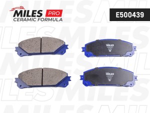 Колодки тормозные передние (Смесь CERAMIC серия PRO) LEXUS RX 09-/TOYOTA HIGHLAN E500439 MILES