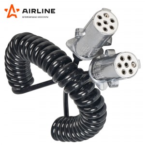 Кабель электрический прицепа S-type 6+1-полюсный L=4500мм металлические штекеры  ATE14 AIRLINE