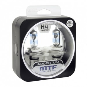 Лампа 12V H4 60/55W P43t +130% бокс (2шт.) Argentum MTF H3A1204 MTF