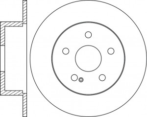 Диск тормозной MERCEDES E (W211) задний (1шт.) NIBK RN1271 NIBK