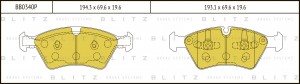 Колодки тормозные дисковые передние MERCEDES W164/W251 05- BB0340P BB0340P BLITZ