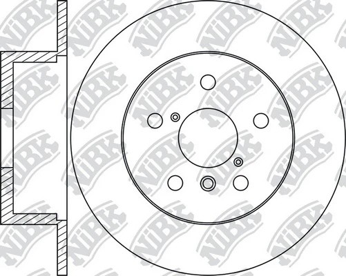 Диск тормозной передний TOYOTA LAND CRUISER 2.4-4.2 75-96 D302мм RN1255 RN1255 NIBK