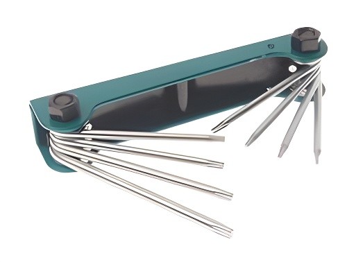 Набор ключей TORX Т5-Т10,Т15,Т20 складной 8 предметов ROCKFORCE RF5087F ROCK FORCE