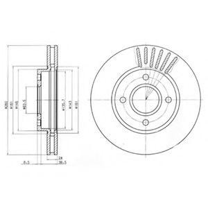 BG2699 диск тормозной передний!\ Ford Mondeo/Scorpio all 93> BG2699 DELPHI