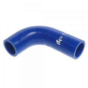 Патрубок КАМАЗ радиатора отопителя угловой (L=140/80мм,d=38) силикон MEGAPOWER 13016085 MEGA POWER