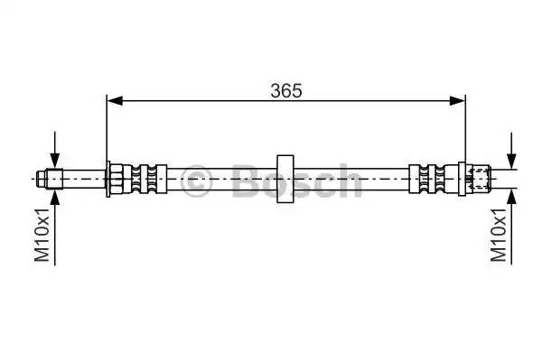 Шланг тормозной VOLVO S60 (00-09) передний левый/правый BOSCH 1 987 476 851 BOSCH