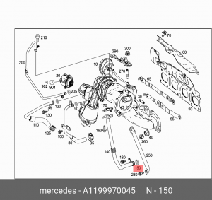MERCEDES BENZ A1199970045 MERCEDES BENZ