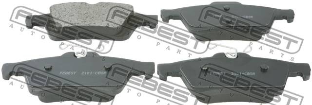 Колодки тормозные задние FORD FOCUS II CB4 2008-2011 2101-CBSR 2101-CBSR FEBEST