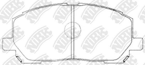 Колодки тормозные TOYOTA Highlander (07-) передние (4шт.) NIBK PN1457 NIBK