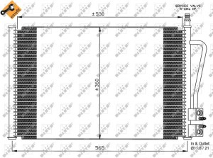 FORD FIESTA/FUSION 1.3/1.4/1.6 / 537x365x16 35524 NRF