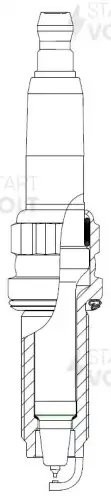 Свеча зажигания для а/м Lixiang L6 (24-)/L7 (23-)/L9 (22-) 1.5T Ir+Pt (VSP 2726) VSP2726 START VOLT