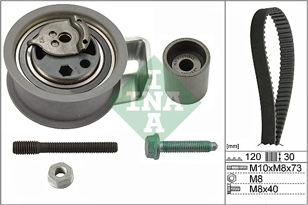рем.к-кт ГРМ!\ Audi A3/A4/A6, VW Bora/Golf/Passat 1.4TDi/1.9TDi 97> 530 0091 10 INA