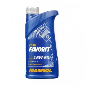 масло моторное! полусинтетическое\ SL, CF-4 MN7510-1 MANNOL