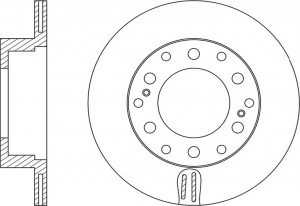 Диск тормозной TOYOTA LC PRADO 2009 RN1553 RN1553 NIBK