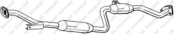 Глушитель MITSUBISHI Carisma (95-99) средняя часть BOSAL 282-743 BOSAL