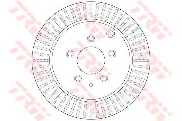 Диск тормозной задний MAZDA CX-7 2.3MZR DISI DF6385 DF6385 TRW