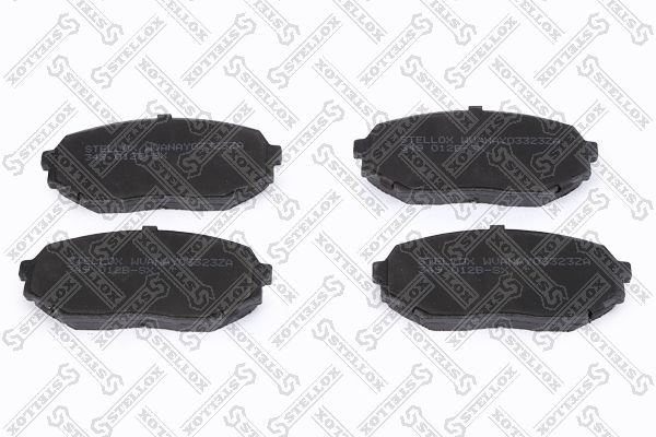 колодки дисковые перед.! с антискрип. пл Mazda MX-5/Miata 1.6i/1.8i &16V 90-00 349-012B-SX STELLOX