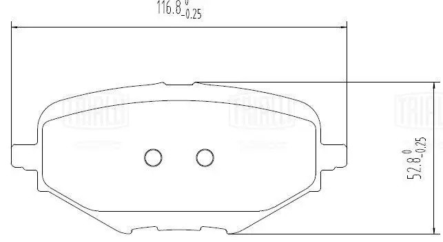 Колодки торм. Changan CS95 (19-) диск. зад. (PF 2321) PF 2321 TRIALLI
