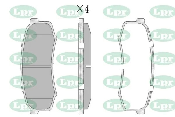 Комплект тормозных колодок 05P749 05P749 LPR