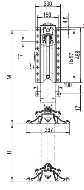 Устройство опорное правое JOST CI1042100R JOST