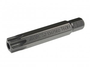 Бита TORX Т60Hх75мм 10мм удлиненная S2 JTC JTC1347560 JTC TOOLS