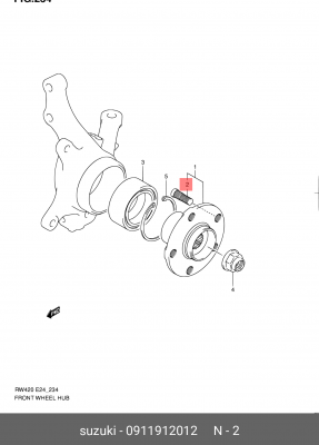 ШПИЛЬКА 09119-12012 09119-12012 SUZUKI