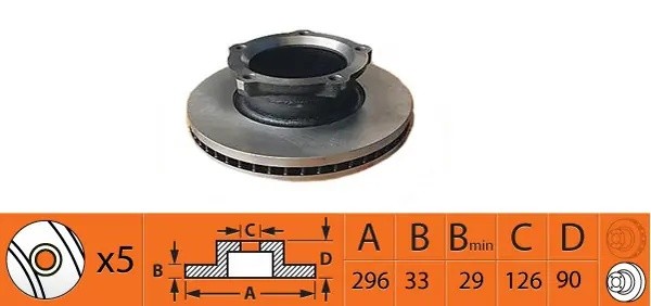 диск тормозной передний!\ Toyota Dyna 4.0/4.6 <11 BR21204T SB NAGAMOCHI