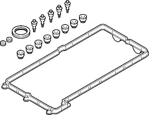 прокладка клапанной крышки! 5-8 цил.\ BMW E60/E65/X5 4.0-5.0i 01> 725.340 ELRING