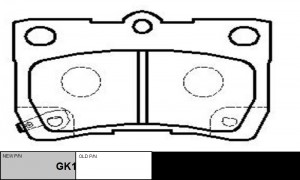 Колодки тормозные TOYOTA Crown 2004 ~ 2013 / Crown Majesta 2003 ~ 2013 / Crown R GK1060 CTR