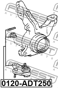 Опора шаровая TOYOTA AVENSIS T25 0120-ADT250 0120-ADT250 FEBEST