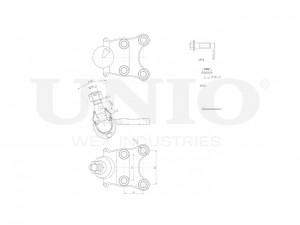 Опора шаровая передняя нижняя SSP-20031 UNIO
