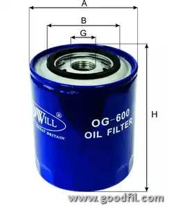 Фильтр масляный OG600 OG 600 GOODWILL
