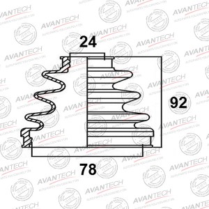 Пыльник привода Avantech BD0108 AVANTECH