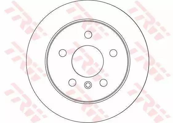 Диск тормозной задний MERCEDES A W169, B W245 DF4453 DF4453 TRW