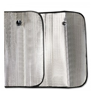 Шторка автомобильная для лобового стекла 145х70см светоотражающая Double Bubble  A80723S AVS