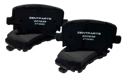 колодки дисковые задние!\ Audi A3 диск 16' 03>, VW Touran диск 15' 03> Z07239 ZENTPARTS