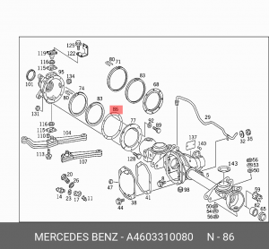ПРОКЛАДКА УПЛОТНИТЕЛЬНАЯ 4603310080 A 460 331 00 80 MERCEDES BENZ