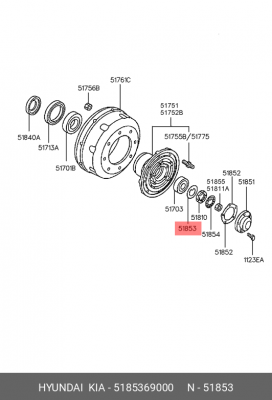 Шайба повор. кулака стопорная AERO 540 5185369000 HYUNDAI KIA