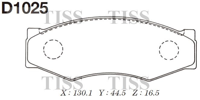 Замена на D1025H Колодки тормозные дисковые D1025 D1025 MK KASHIYAMA