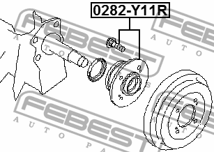 Ступица задняя 0282-Y11R 0282-Y11R FEBEST
