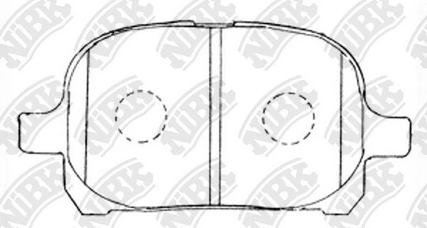 Колодки тормозные TOYOTA Camry (V20) LEXUS передние (4шт.) NIBK PN1401 NIBK